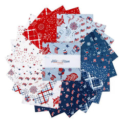 Stars and Stripes Forever 5" Stacker by Lori Whitlock for Riley Blake Designs