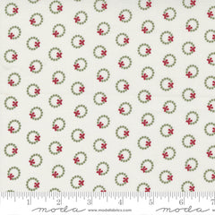 Christmas Eve Snow Wreath Yardage by Lella Boutique for Moda Fabrics