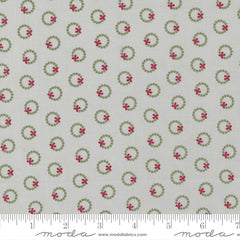 Christmas Eve Silver Wreath Yardage by Lella Boutique for Moda Fabrics