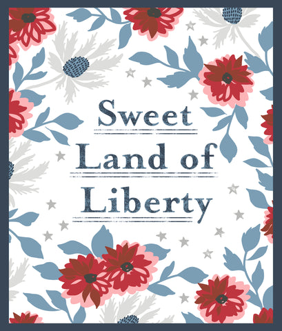 FLAWED Old Glory Sweet Land of Liberty Panel by Lella Boutique for Moda Fabrics