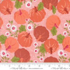 Hey Boo Bubble Gum Pink Pumpkin Patch Yardage by Lella Boutique for Moda Fabrics