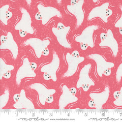 Hey Boo Love Potion Pink Friendly Ghost Yardage by Lella Boutique for Moda Fabrics