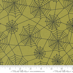 Hey Boo Witchy Green Webs Yardage by Lella Boutique for Moda Fabrics