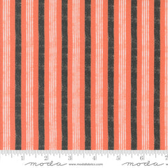 Hey Boo Soft Pumpkin Boougie Stripe Yardage by Lella Boutique for Moda Fabrics