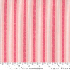 Hey Boo Bubble Gum Pink Boougie Stripe Yardage by Lella Boutique for Moda Fabrics