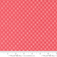 Love Blooms Lipstick LOVE Yardage by Lella Boutique for Moda Fabrics