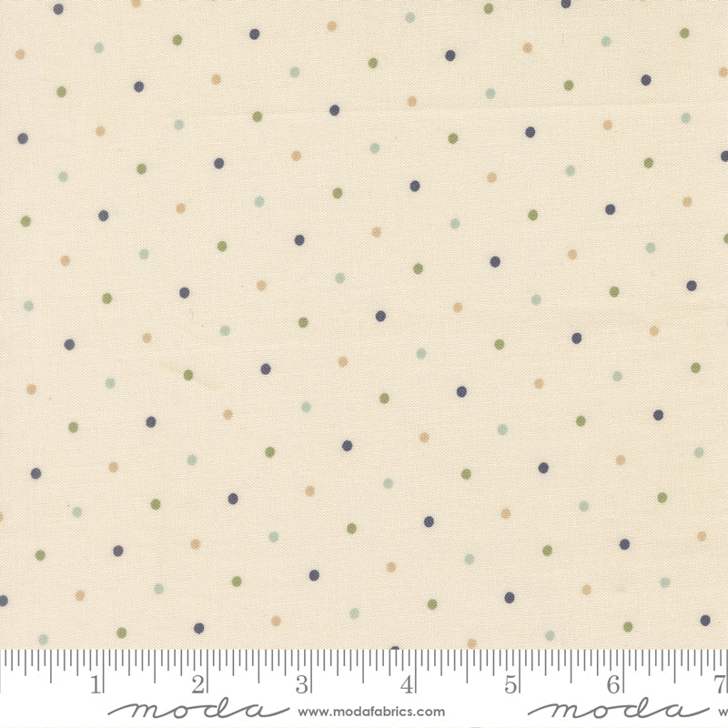 True Love Cream Daydream Magic Dot Yardage by Lella Boutique for Moda Fabrics