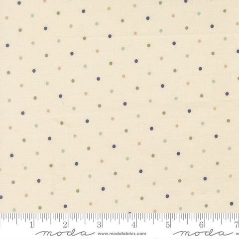True Love Cream Daydream Magic Dot Yardage by Lella Boutique for Moda Fabrics