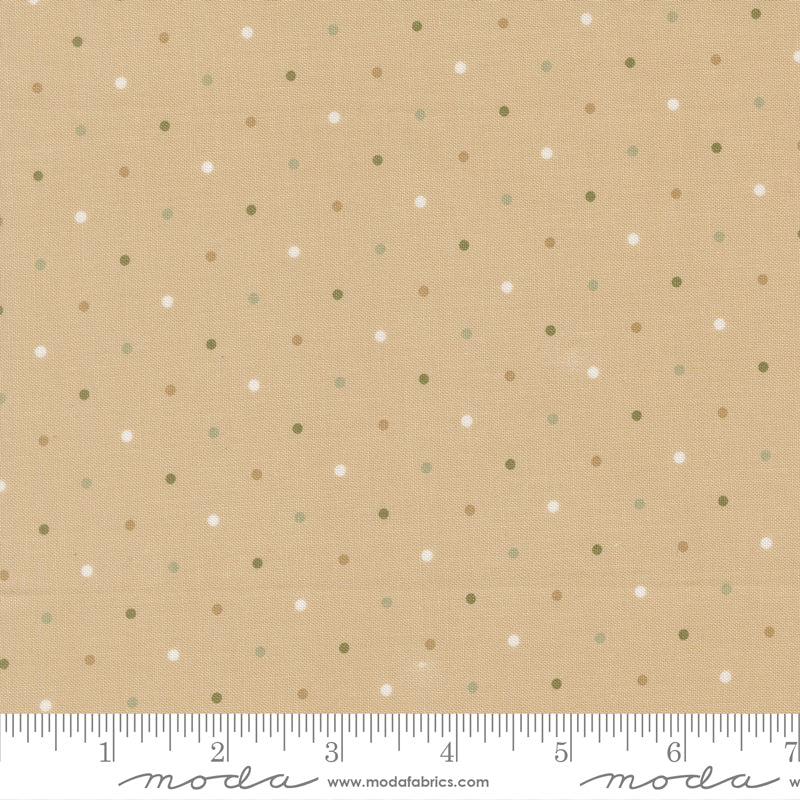 True Love Oatmeal Magic Dot Yardage by Lella Boutique for Moda Fabrics