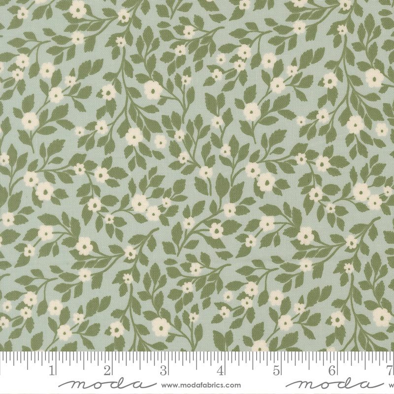 True Love Robins Egg Daydream Posies Yardage by Lella Boutique for Moda Fabrics