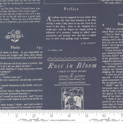 True Love Twilight Alcott Text Yardage by Lella Boutique for Moda Fabrics
