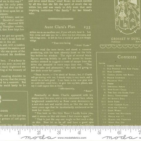 True Love Fern Alcott Text Yardage by Lella Boutique for Moda Fabrics