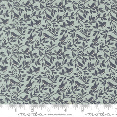 True Love Robins Egg Twilight Birds Of A Feather Yardage by Lella Boutique for Moda Fabrics