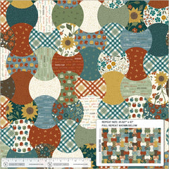 Honeycrisp Multi Apple Core Wholecloth Yardage by Allison Harris for Windham Fabrics