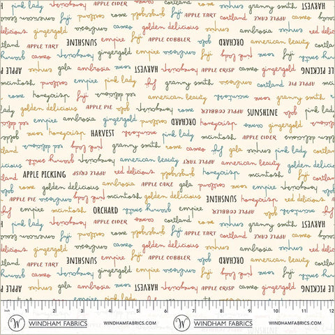 Honeycrisp Ivory Orchard Delights Yardage by Allison Harris for Windham Fabrics