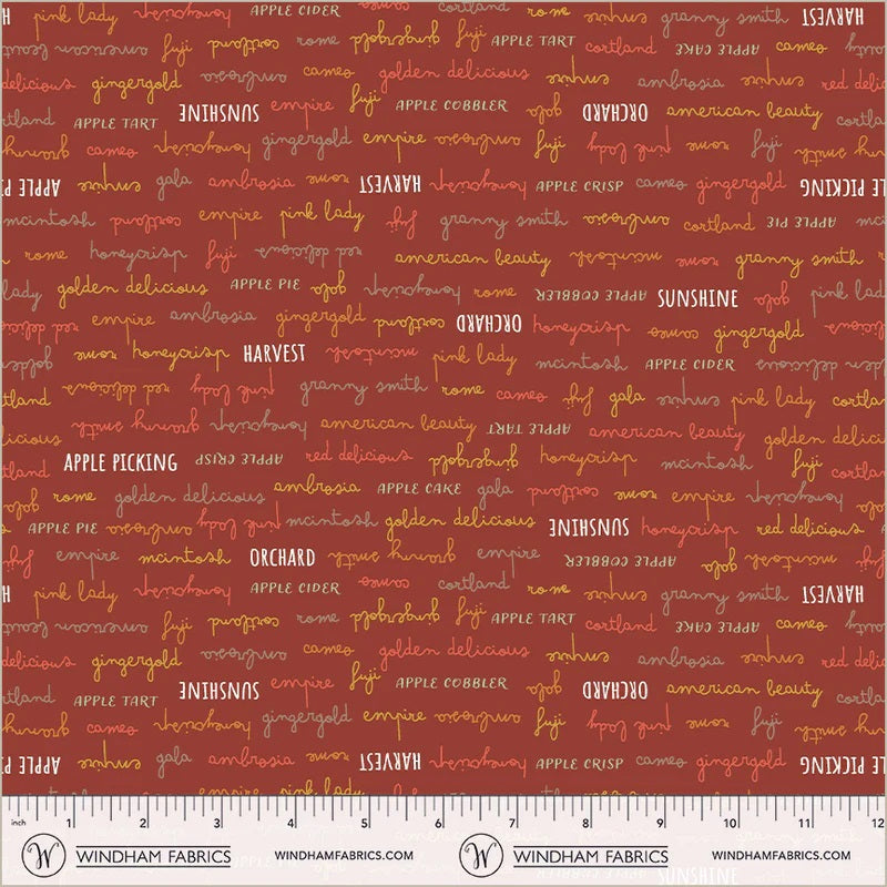 Honeycrisp Ruby Orchard Delights Yardage by Allison Harris for Windham Fabrics