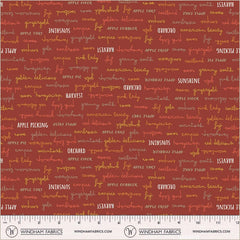 Honeycrisp Ruby Orchard Delights Yardage by Allison Harris for Windham Fabrics
