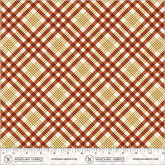 Honeycrisp Ivory Ruby Cozy Plaid Yardage by Allison Harris for Windham Fabrics