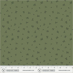 Honeycrisp Granny Green Tumbling Leaves Yardage by Allison Harris for Windham Fabrics