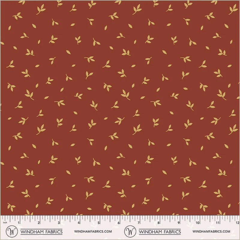 Honeycrisp Ruby Tumbling Leaves Yardage by Allison Harris for Windham Fabrics