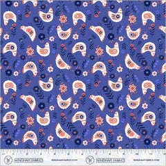 Folky Chicken Royal Cluck Cluck Cluck Yardage by Natalie Briscoe for Windham Fabrics