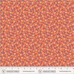 Folky Chicken Coral Mod Ditsy Yardage by Natalie Briscoe for Windham Fabrics