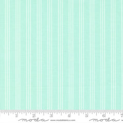 Lighthearted Aqua Stripe Yardage by Camille Roskelley for Moda Fabrics