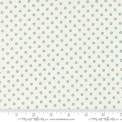 Rosemary Cottage Cream Navy Darling Dot Yardage by Camille Roskelley for Moda Fabrics