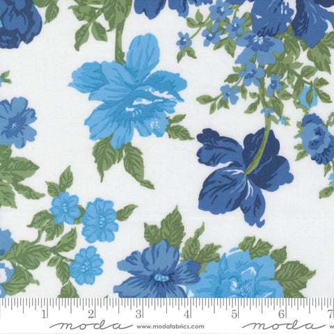 Blueprint White Multi Heirloom Yardage by Camille Roskelley for Moda Fabrics
