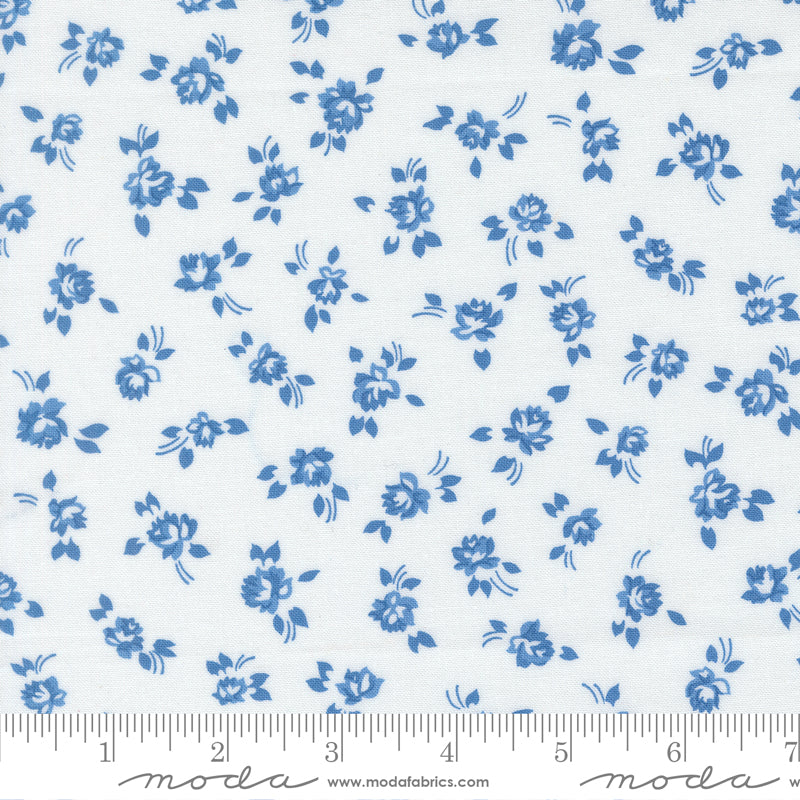 Blueprint White Harbor Grace Yardage by Camille Roskelley for Moda Fabrics