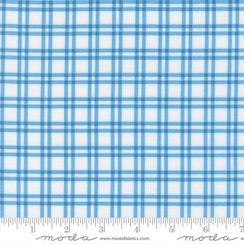 Blueprint White Harbor Plaid Yardage by Camille Roskelley for Moda Fabrics