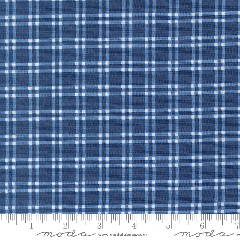 Blueprint Navy Plaid Yardage by Camille Roskelley for Moda Fabrics