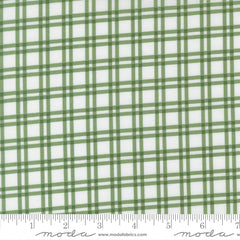 Blueprint White Grass Plaid Yardage by Camille Roskelley for Moda Fabrics