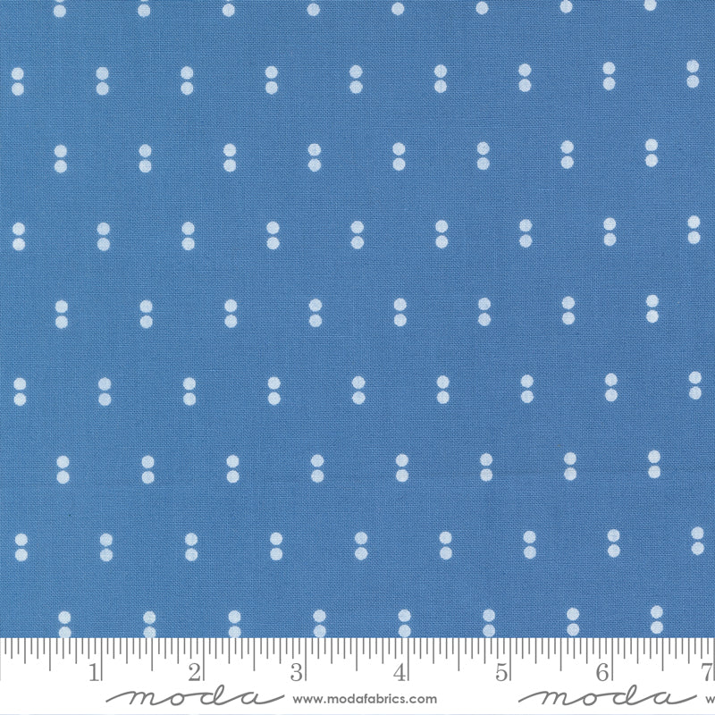 Blueprint Blue Dots Yardage by Camille Roskelley for Moda Fabrics
