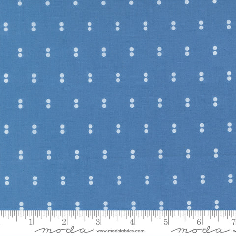 Blueprint Blue Dots Yardage by Camille Roskelley for Moda Fabrics