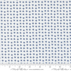 Blueprint White Navy Somerset Yardage by Camille Roskelley for Moda Fabrics