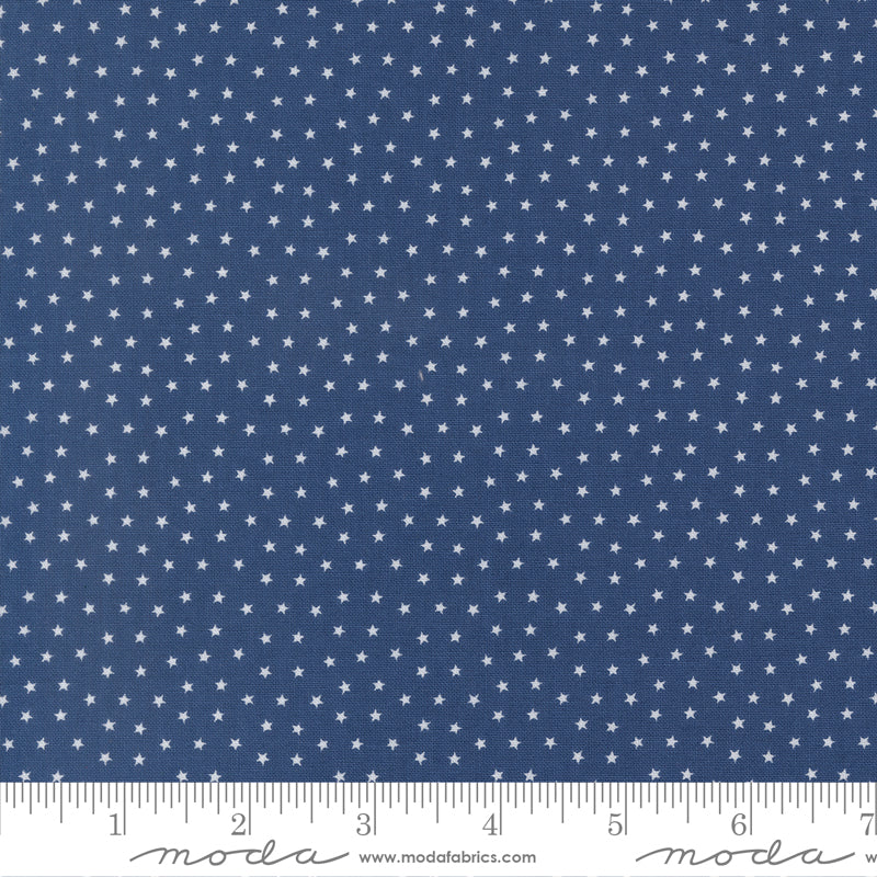 Blueprint Navy Starlight Yardage by Camille Roskelley for Moda Fabrics