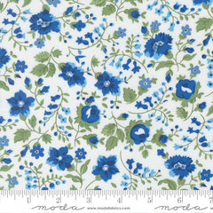 Blueprint White Multi Vineyard Yardage by Camille Roskelley for Moda Fabrics