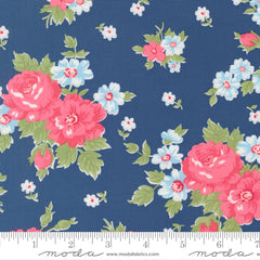 A Cat Named Stitch Sea Blooming Florals Yardage by Camille Roskelley for Moda Fabrics