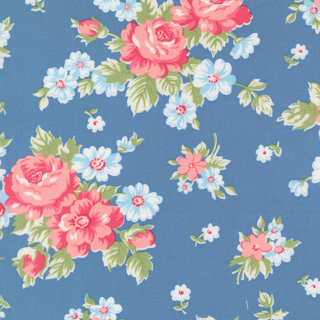 Backing Kit Blooming Florals from the A Cat Named Stitch collection by Camille Roskelley