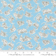 A Cat Named Stitch Sky Georgie Yardage by Camille Roskelley for Moda Fabrics