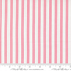 A Cat Named Stitch Cream Rosie Stitch Stripe Yardage by Camille Roskelley for Moda Fabrics