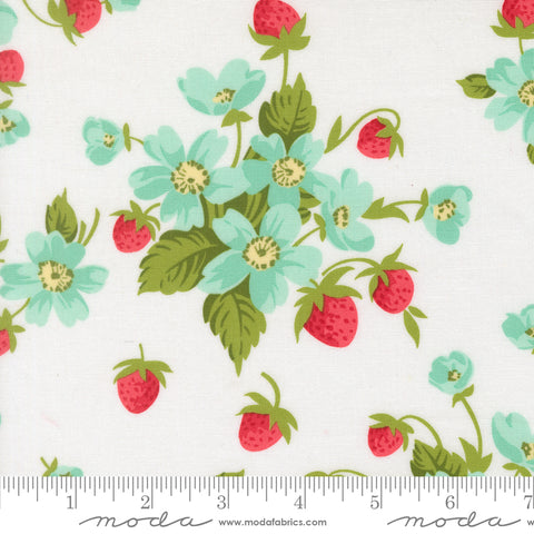 Bloomsberry White In Bloom Yardage by Camille Roskelley for Moda Fabrics