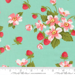 Bloomsberry Aqua In Bloom Yardage by Camille Roskelley for Moda Fabrics