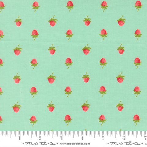 Bloomsberry Aqua Berries Yardage by Camille Roskelley for Moda Fabrics