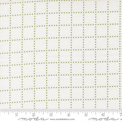 Bloomsberry White Green Stroll Yardage by Camille Roskelley for Moda Fabrics