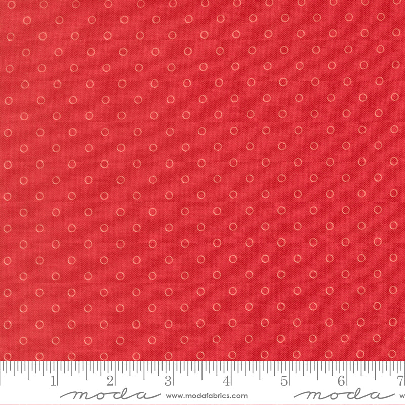 Bloomsberry Red Favorite Dot Yardage by Camille Roskelley for Moda Fabric