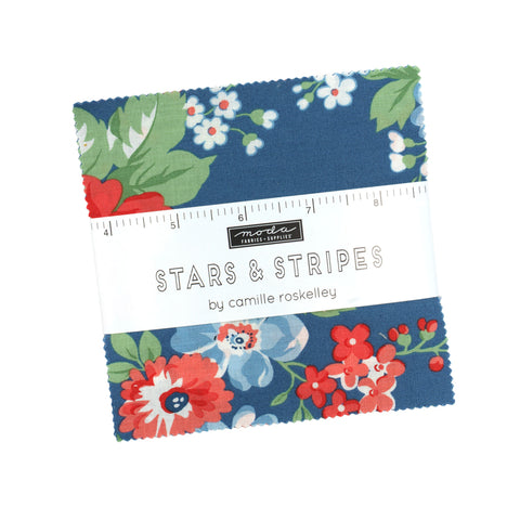 PREORDER Stars & Stripes Charm Pack by Camille Roskelley for Moda Fabrics