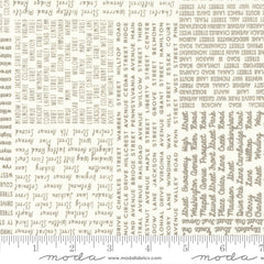 Main Street Vanilla Taupe In The News Yardage by Sweetwater for Moda Fabrics