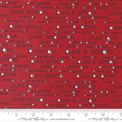 Vintage Red Pure and Simple Yardage by Sweetwater for Moda Fabrics